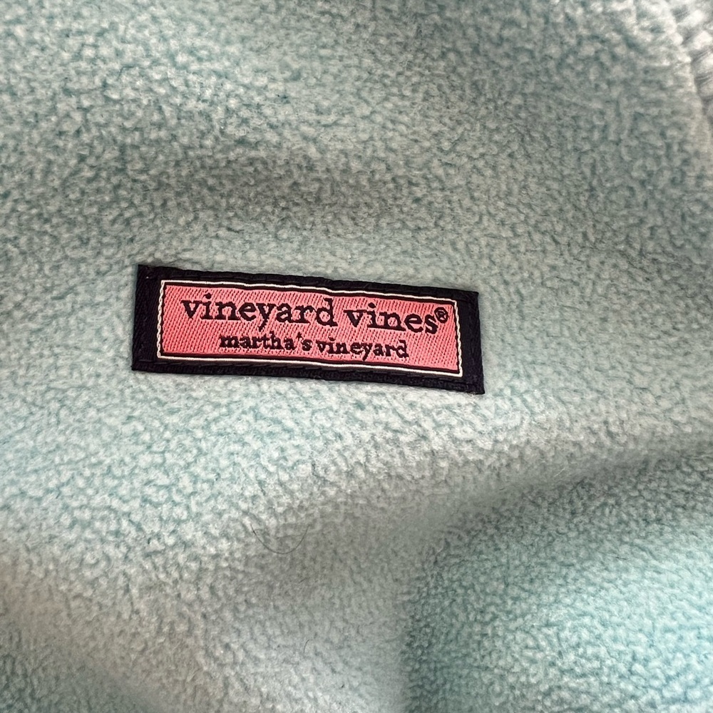 Martha’s Vineyards Vineyard Vines 1/2 Zip Fleece Pullover Sweater | Blue | S - Picture 6 of 7